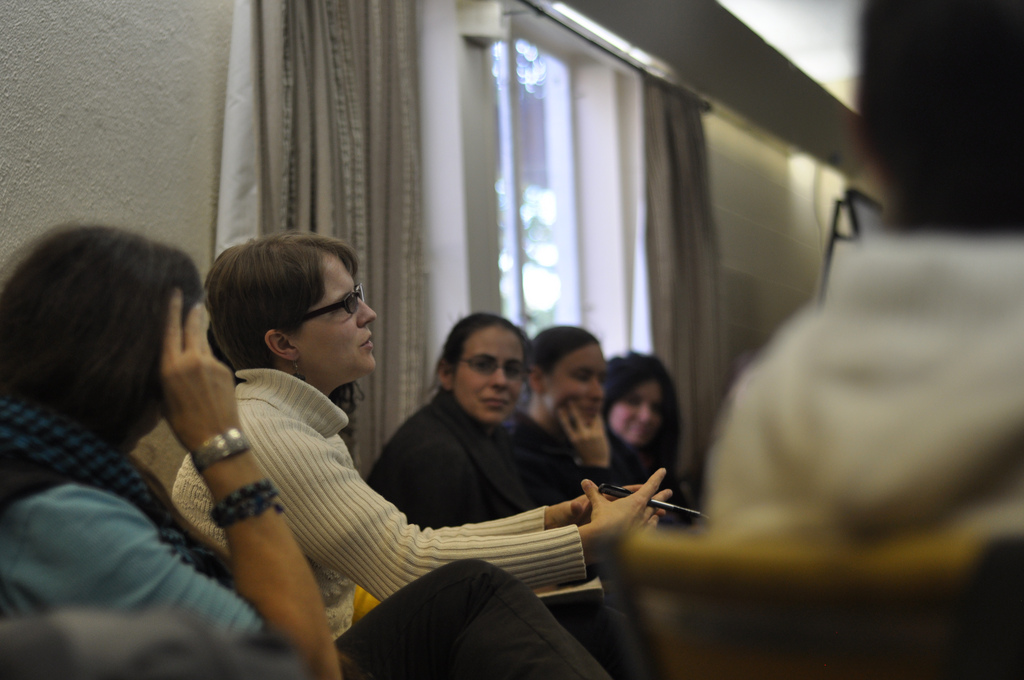 Panel discussion with members of Word and World Mentoring program