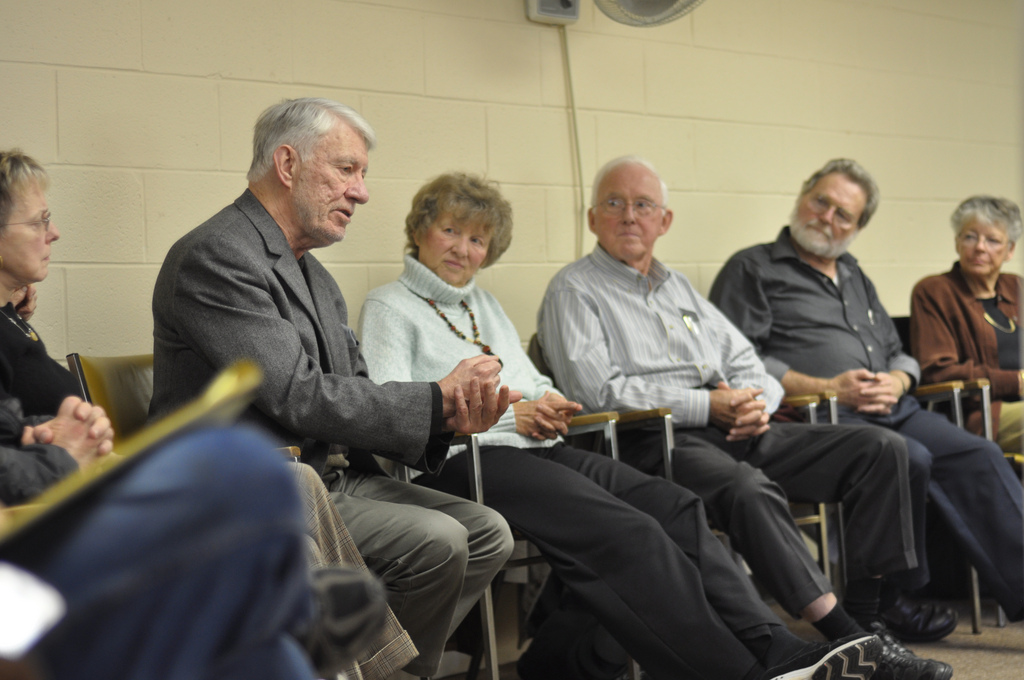 Panel discussion with members of Word and World Mentoring program